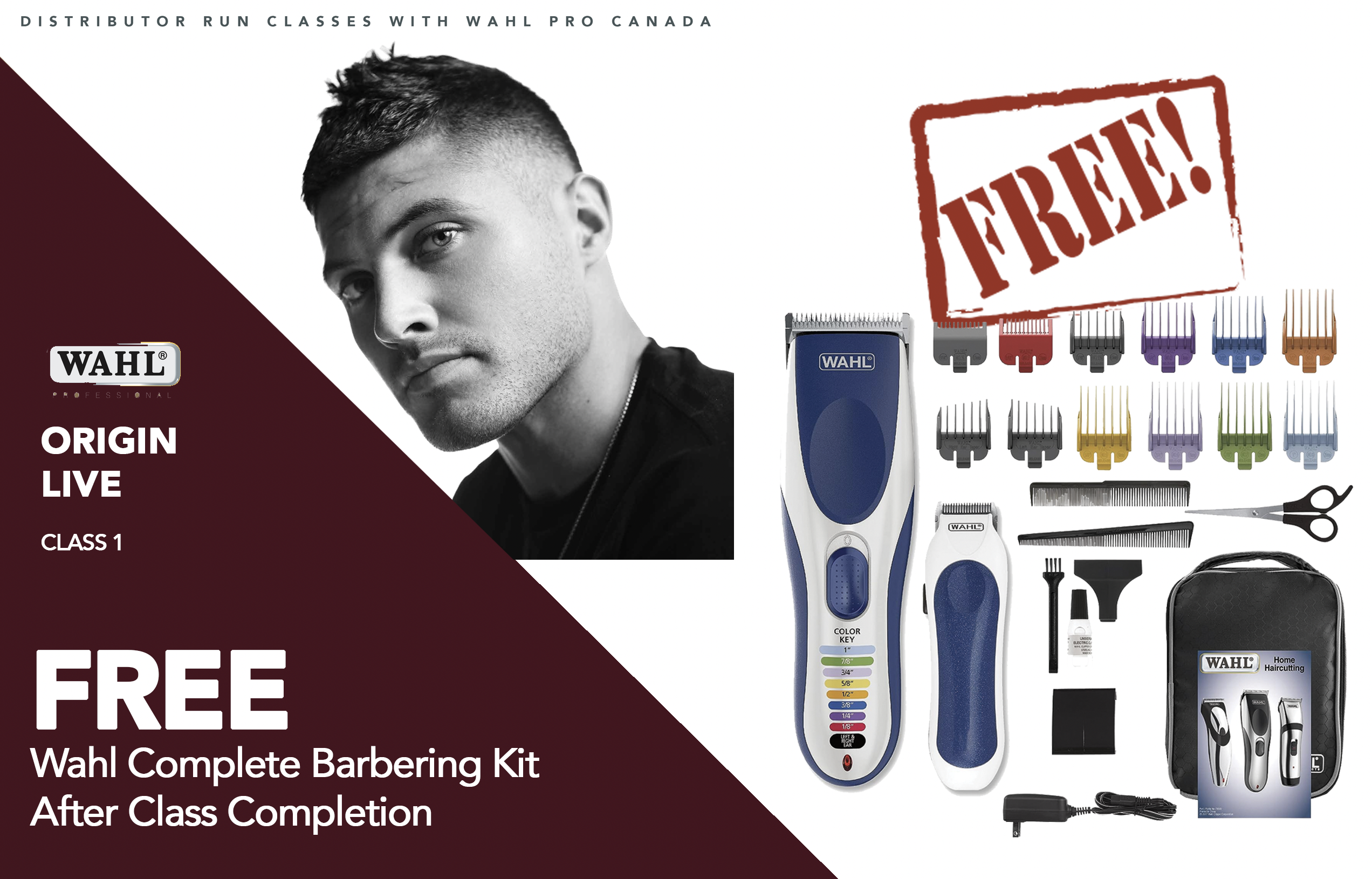 WAHL Origin Hands On Class 1 *Get Free Complete Barbering Kit*